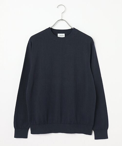 item SELECT / アイテムセレクト ニット・セーター | HIGH TWIST COTTON KNIT（NAVY）