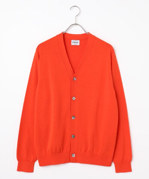 item SELECT / アイテムセレクト ニット・セーター | HIGH TWIST COTTON KNIT CARDIGAN（ORANGE）