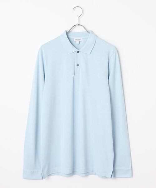 item SELECT / アイテムセレクト ポロシャツ | LS ポロシャツ（frost blue）
