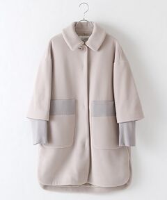 TABASA / タバサ その他アウター | フリースリブ使いコート