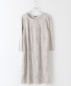 TABASA / タバサ ドレス | ボタニカルループ刺繍ジャージワンピース