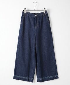 7.5ozデニムワイドパンツ