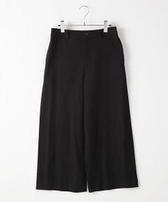 コットンレーヨンドビーストレッチワイドパンツ