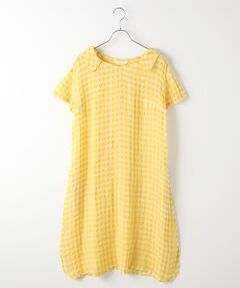 TABASA / タバサ ロング・マキシ丈ワンピース | リネンレーヨンギンガムワンピース