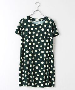 TABASA / タバサ チュニック | レーヨンベア天竺ドットプリント半袖チュニック