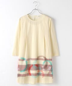 TABASA / タバサ チュニック | コットンボイルサークルカットジャガードチュニック