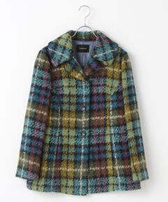 TABASA / タバサ その他アウター | シャギーチェックショートコート