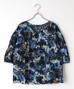 TABASA / タバサ シャツ・ブラウス | シャーリングフラワープリントブラウス