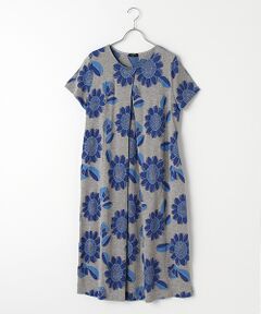 TABASA / タバサ ロング・マキシ丈ワンピース | オリエンタルフラワージャガードワンピース