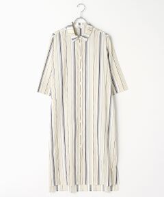 TABASA / タバサ ロング・マキシ丈ワンピース | コットンリネンストライプワンピース