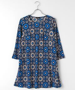 TABASA / タバサ チュニック | モザイクシュリンクプリントチュニック