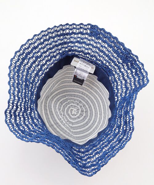 TABASA / タバサ ハット | ☆リボンつきバイカラーキャペリン | 詳細3