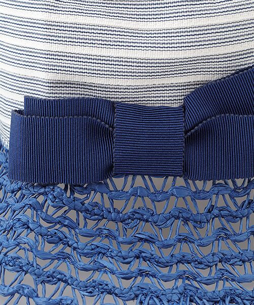 TABASA / タバサ ハット | ☆リボンつきバイカラーキャペリン | 詳細4