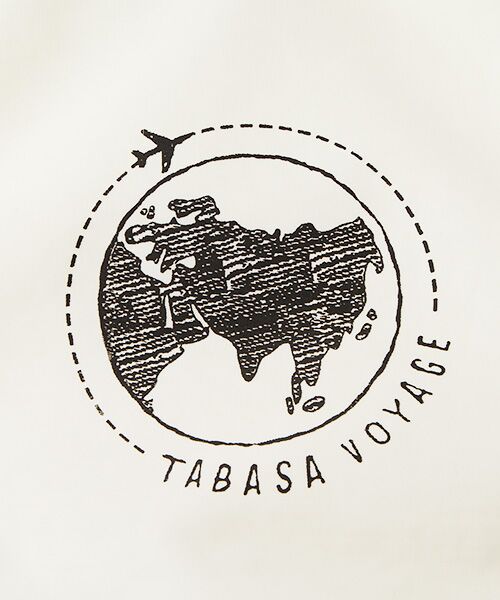 TABASA / タバサ トートバッグ | TABASAロゴプリント舟形トートバッグ | 詳細5