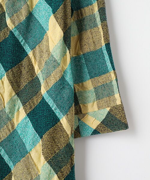 TABASA / タバサ チュニック | C/Wチェック長袖チュニック | 詳細3