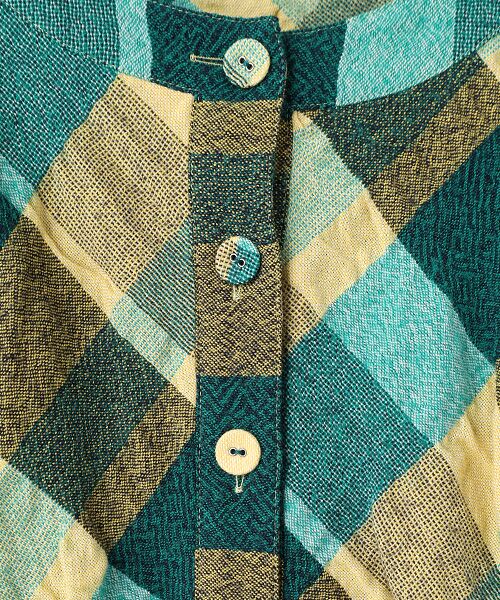 TABASA / タバサ チュニック | C/Wチェック長袖チュニック | 詳細5