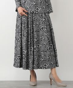TABASA / タバサ ロング・マキシ丈スカート | フラワーパイルジャガードスカート