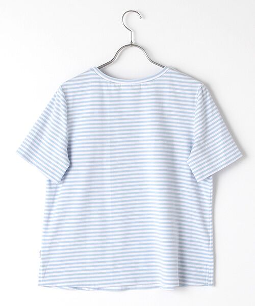 TABASA / タバサ Tシャツ | ボーダー天竺コード刺繍Tシャツ | 詳細2