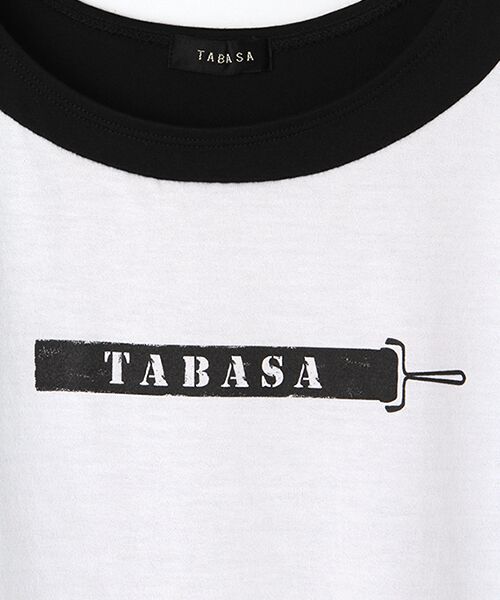 TABASA / タバサ Tシャツ | コットン天竺バイカラーTシャツ | 詳細4