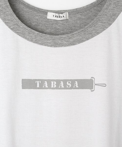 TABASA / タバサ Tシャツ | コットン天竺バイカラーTシャツ | 詳細5