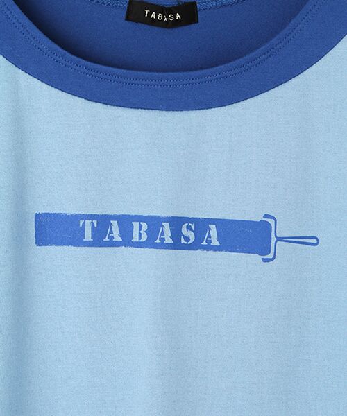 TABASA / タバサ Tシャツ | コットン天竺バイカラーTシャツ | 詳細6