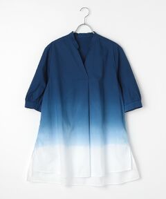 TABASA / タバサ ロング・マキシ丈ワンピース | コットンローン段々染めチュニック