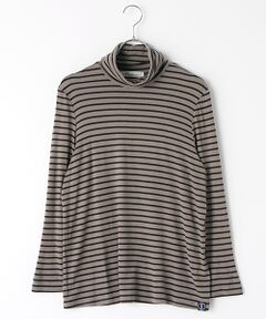 TABASA / タバサ カットソー | 天竺ボーダータートルネックカットソー