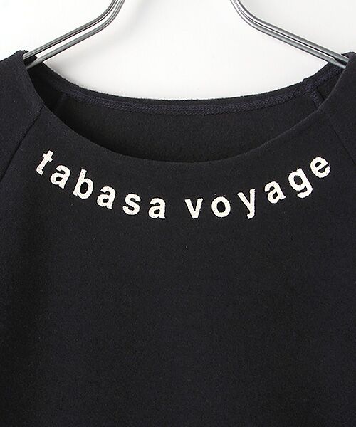 TABASA / タバサ チュニック | tabasa voyage ロゴ入り裏起毛チュニック | 詳細6