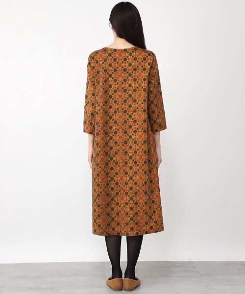 TABASA / タバサ ロング・マキシ丈ワンピース | シャギータイルジャガードワンピース | 詳細7