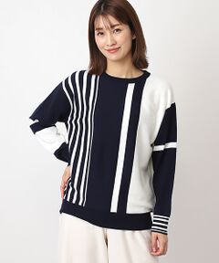 TABASA / タバサ ニット・セーター | ストライプ＆ボーダーニットプルオーバー