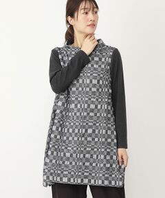 TABASA / タバサ チュニック | ブロック風チェックチュニック