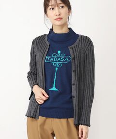 TABASA / タバサ カーディガン・ボレロ | バイカラーリブニットカーディガン