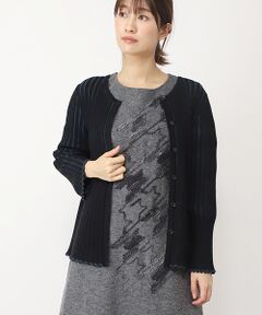 TABASA / タバサ カーディガン・ボレロ | バイカラーリブニットカーディガン