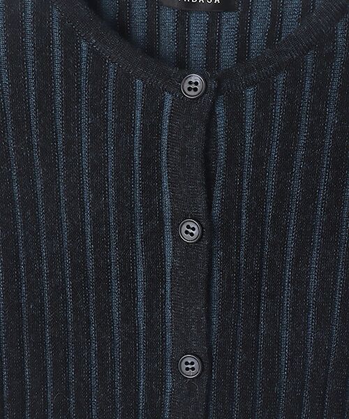 TABASA / タバサ カーディガン・ボレロ | バイカラーリブニットカーディガン | 詳細12