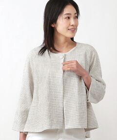 TABASA / タバサ ノーカラージャケット | プクプクツィードジャケット