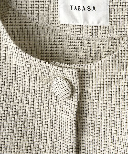 TABASA / タバサ ノーカラージャケット | プクプクツィードジャケット | 詳細1