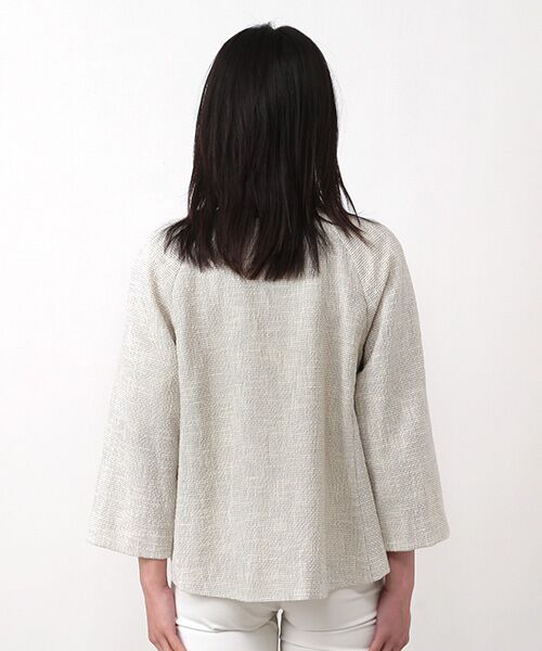 TABASA / タバサ ノーカラージャケット | プクプクツィードジャケット | 詳細3