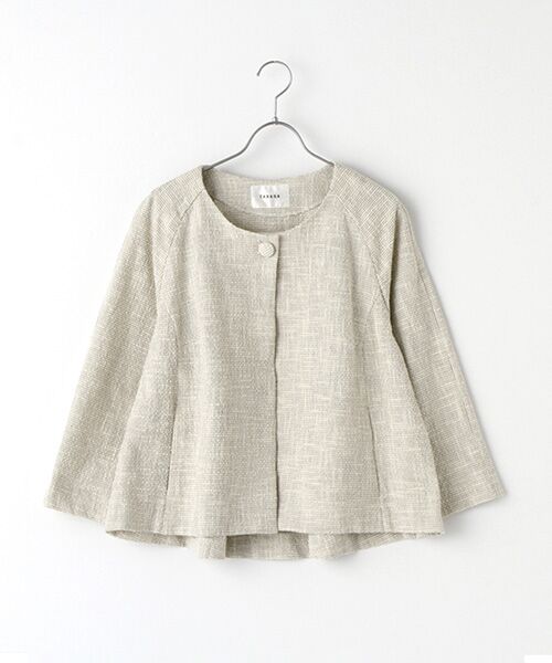 TABASA / タバサ ノーカラージャケット | プクプクツィードジャケット | 詳細5