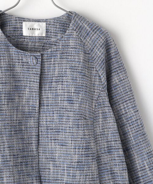 TABASA / タバサ ノーカラージャケット | プクプクツィードジャケット | 詳細7