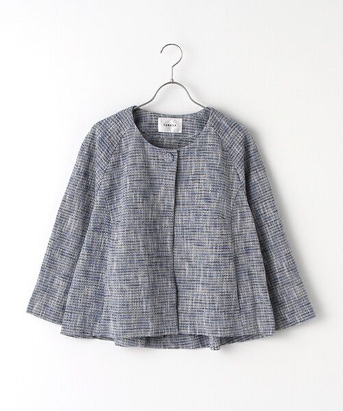 TABASA / タバサ ノーカラージャケット | プクプクツィードジャケット | 詳細10