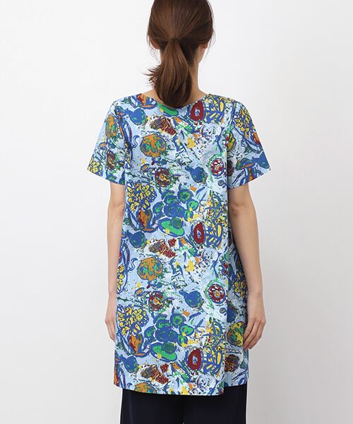 TABASA / タバサ チュニック | ドビー×フラワープリントチュニック | 詳細6