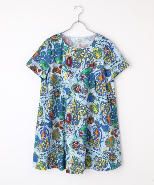 TABASA / タバサ チュニック | ドビー×フラワープリントチュニック | 詳細8