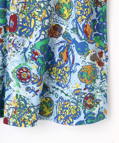 TABASA / タバサ チュニック | ドビー×フラワープリントチュニック | 詳細3