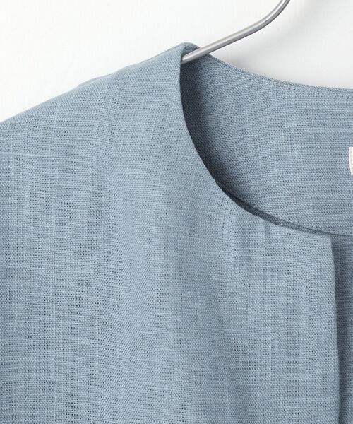 TABASA / タバサ ノーカラージャケット | リネンキャンバスジャケット | 詳細10