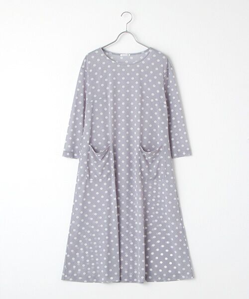 TABASA / タバサ ロング・マキシ丈ワンピース | シアー天竺ドットプリントワンピース | 詳細7