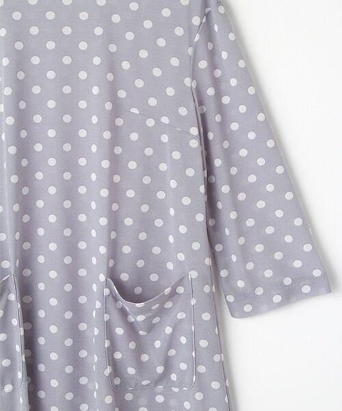 TABASA / タバサ ロング・マキシ丈ワンピース | シアー天竺ドットプリントワンピース | 詳細3