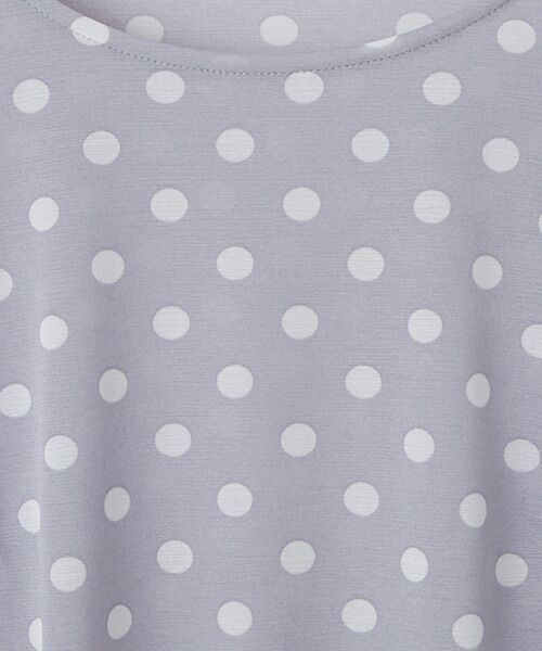 TABASA / タバサ ロング・マキシ丈ワンピース | シアー天竺ドットプリントワンピース | 詳細5