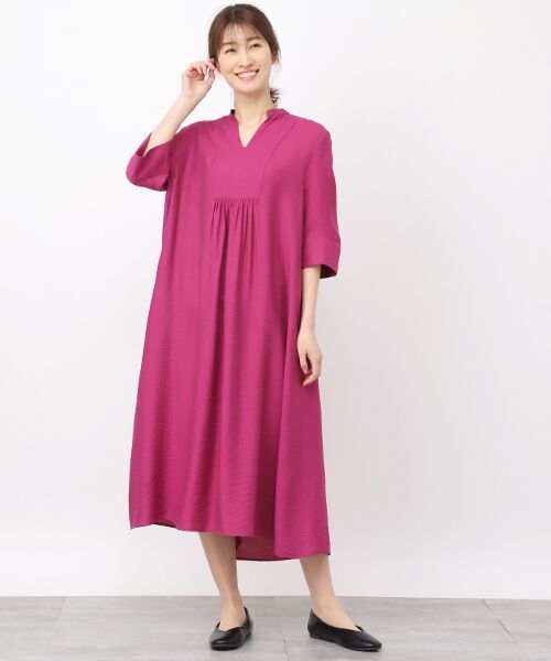 TABASA / タバサ ロング・マキシ丈ワンピース | ドビーリネンワンピース | 詳細8