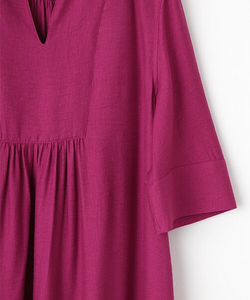 TABASA / タバサ ロング・マキシ丈ワンピース | ドビーリネンワンピース | 詳細3