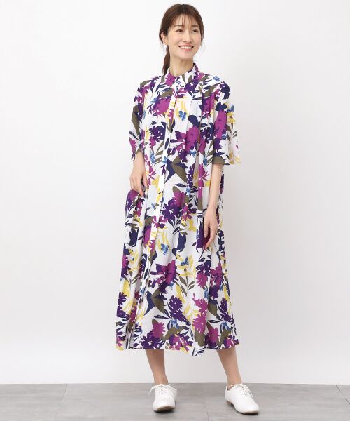 TABASA / タバサ ロング・マキシ丈ワンピース | ボタニカルプリントワンピース | 詳細7